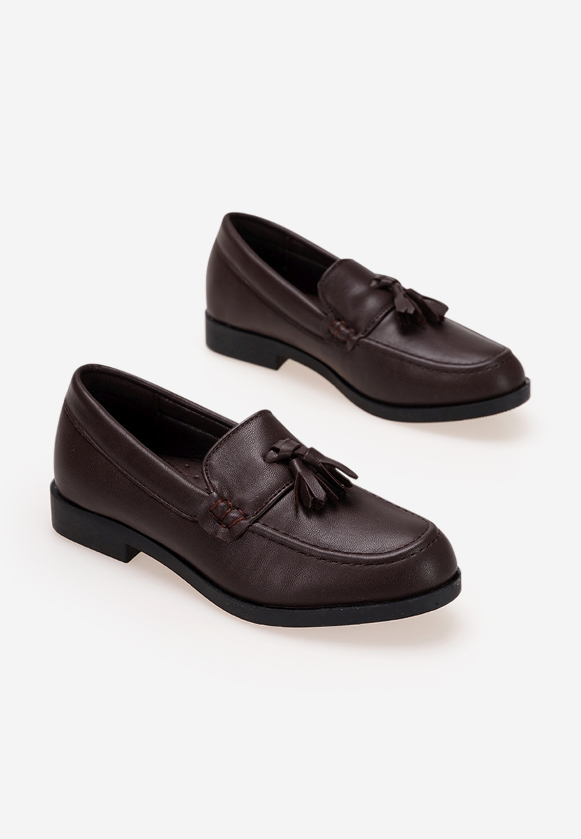 Brązowe mokasyny chłopięce Sword A