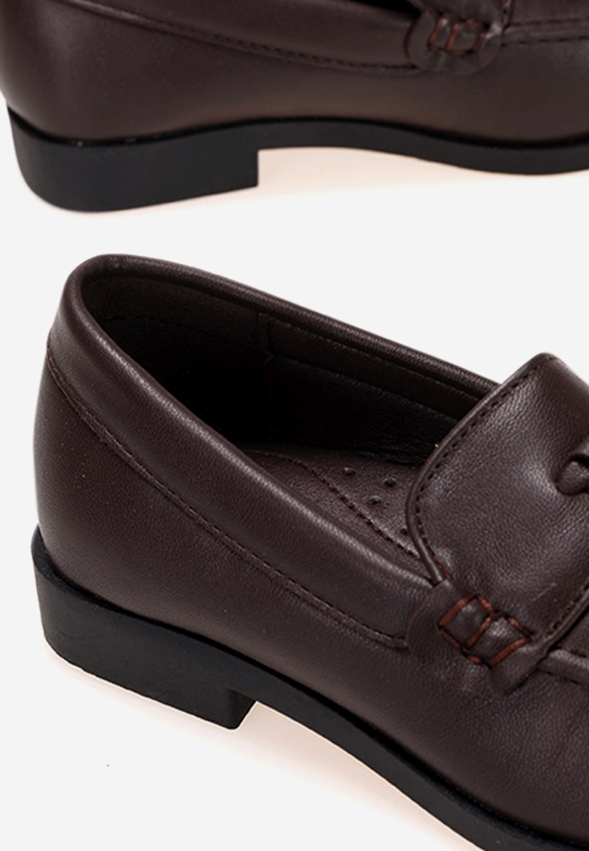 Brązowe mokasyny chłopięce Sword A