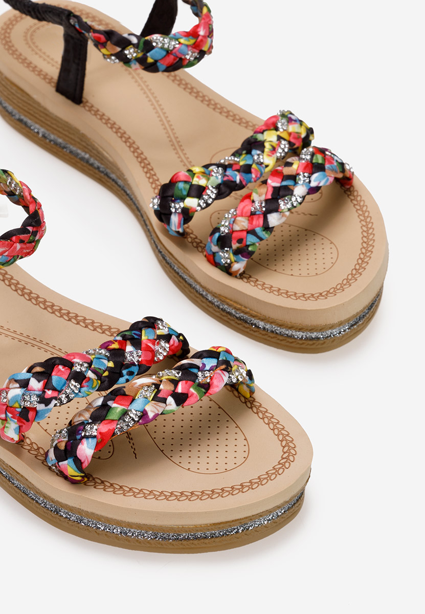 Czarne sandały damskie Moniela