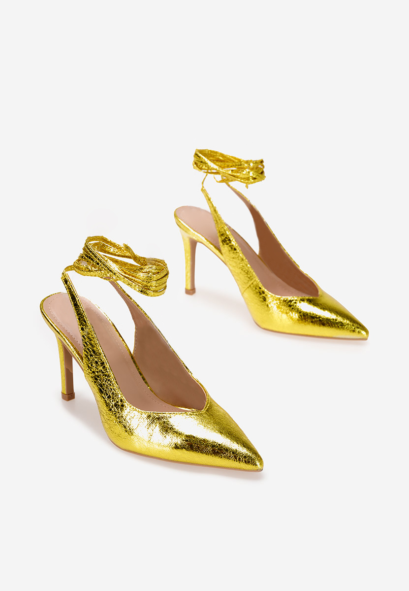 Żółte czółenka bez pięt Laila V2