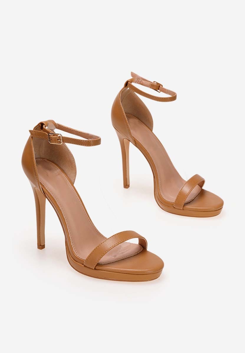 Camel sandały na słupku Anais