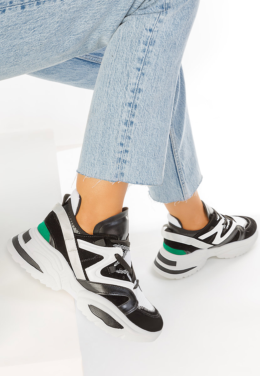 Czarne sneakersy damskie Knower