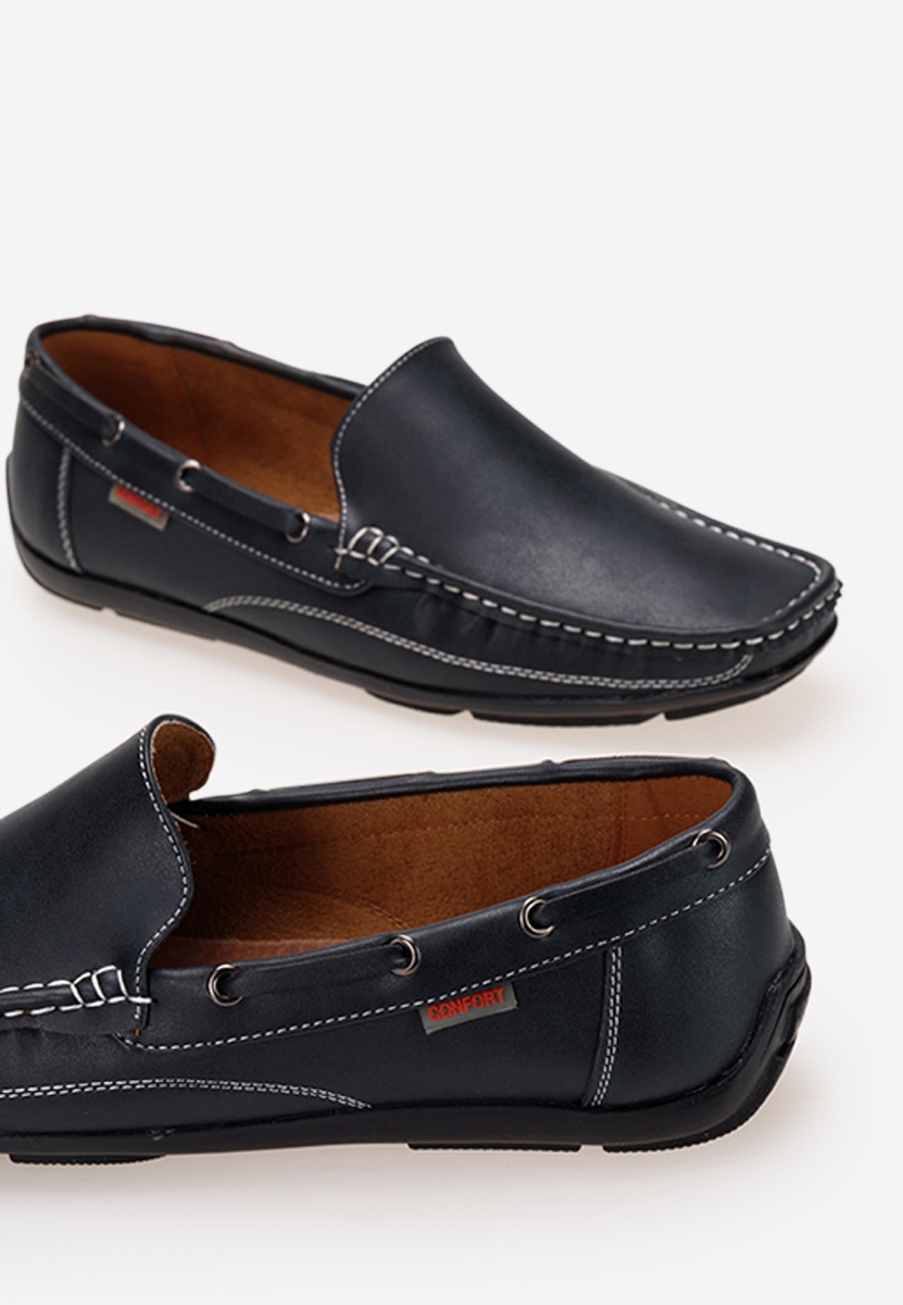 Niebieskie mokasyny męskie Helas