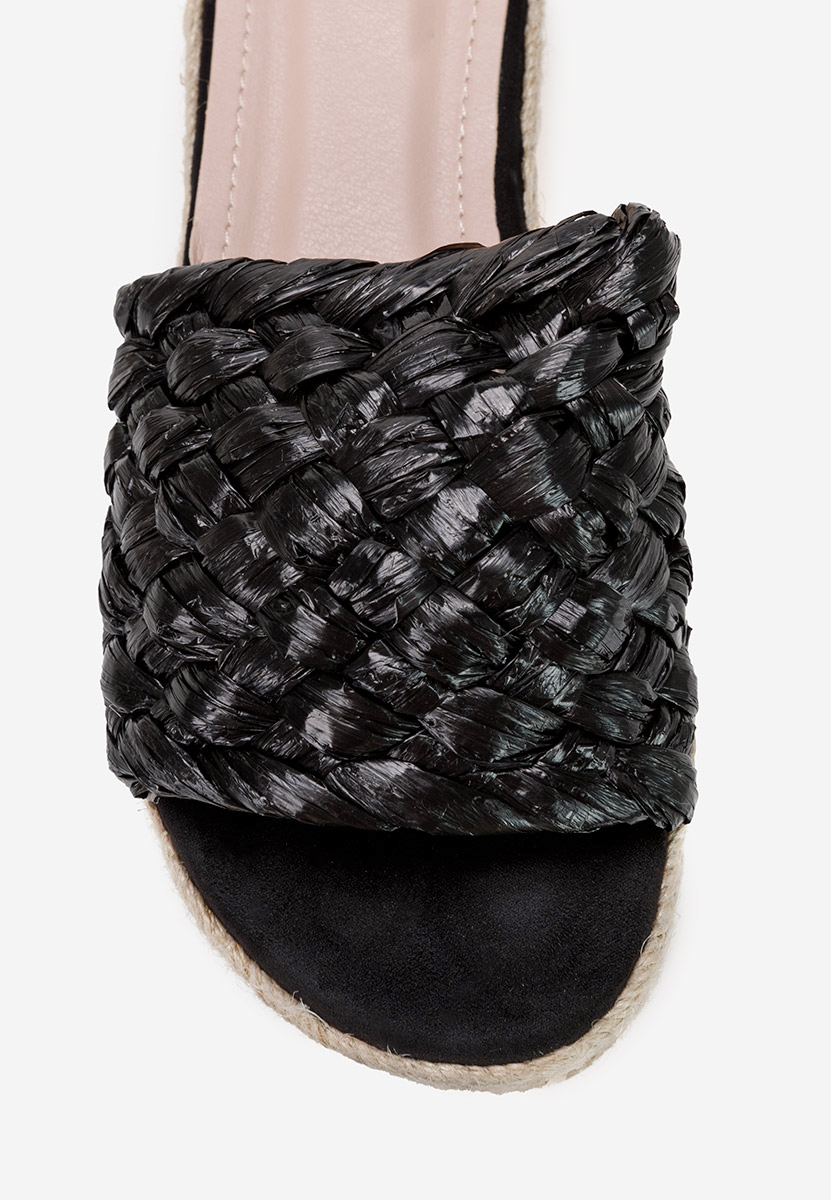 Czarne klapki basenowe damskie Zocca