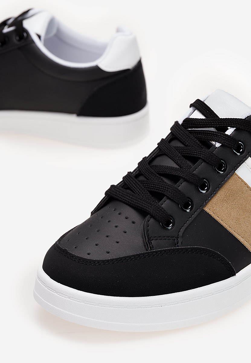 Czarne trampki męskie Luzio