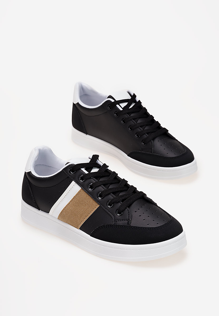 Czarne trampki męskie Luzio