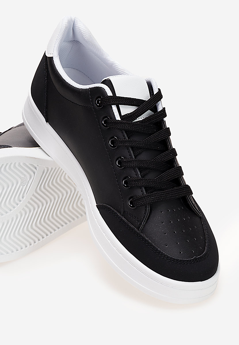 Czarne trampki męskie Luzio