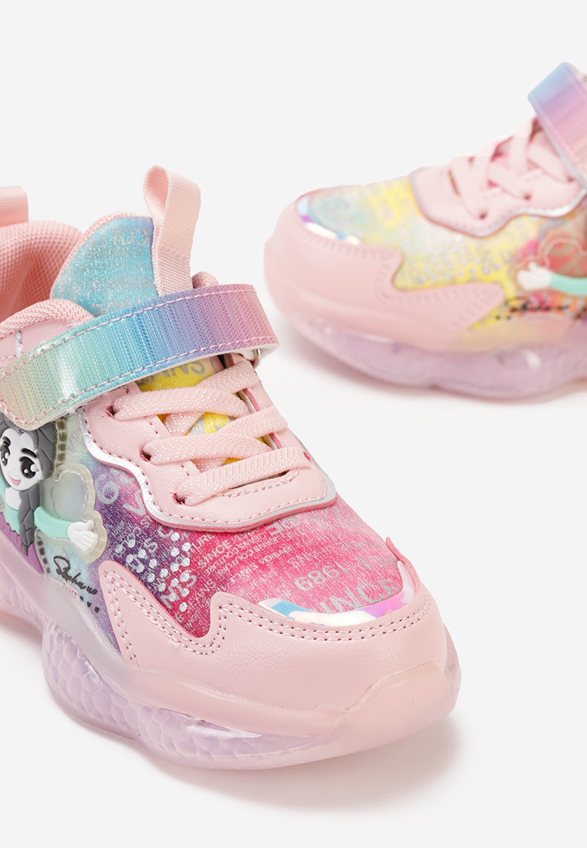 Różowe sneakersy dziewczęce Happy Girl V1