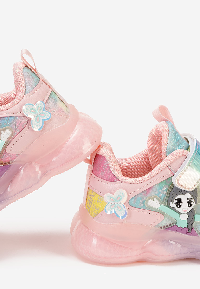Różowe sneakersy dziewczęce Happy Girl V1