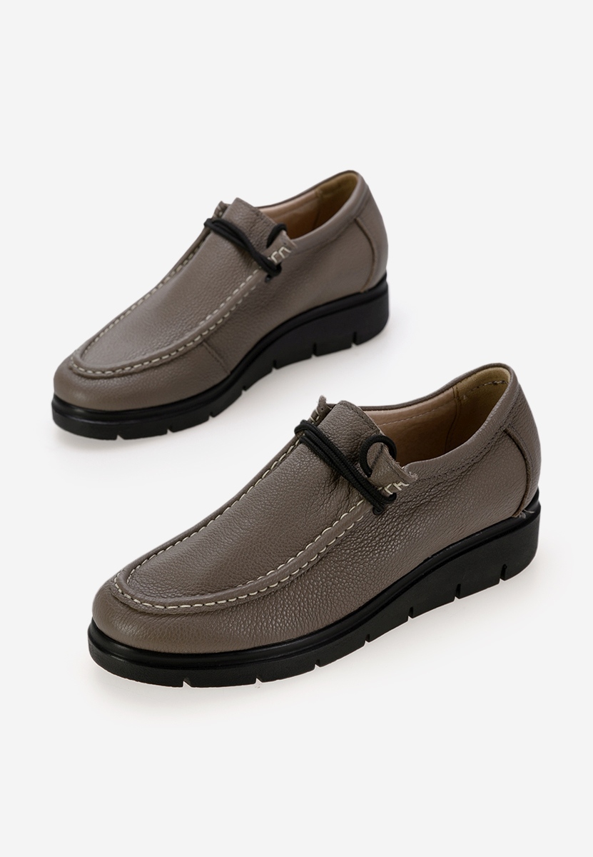 Brązowe półbuty damskie skórzane Osuna