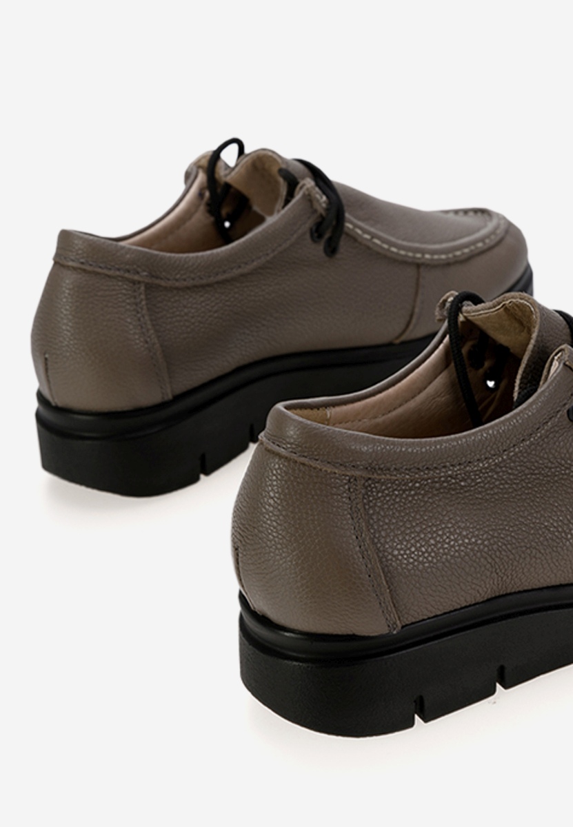 Brązowe półbuty damskie skórzane Osuna