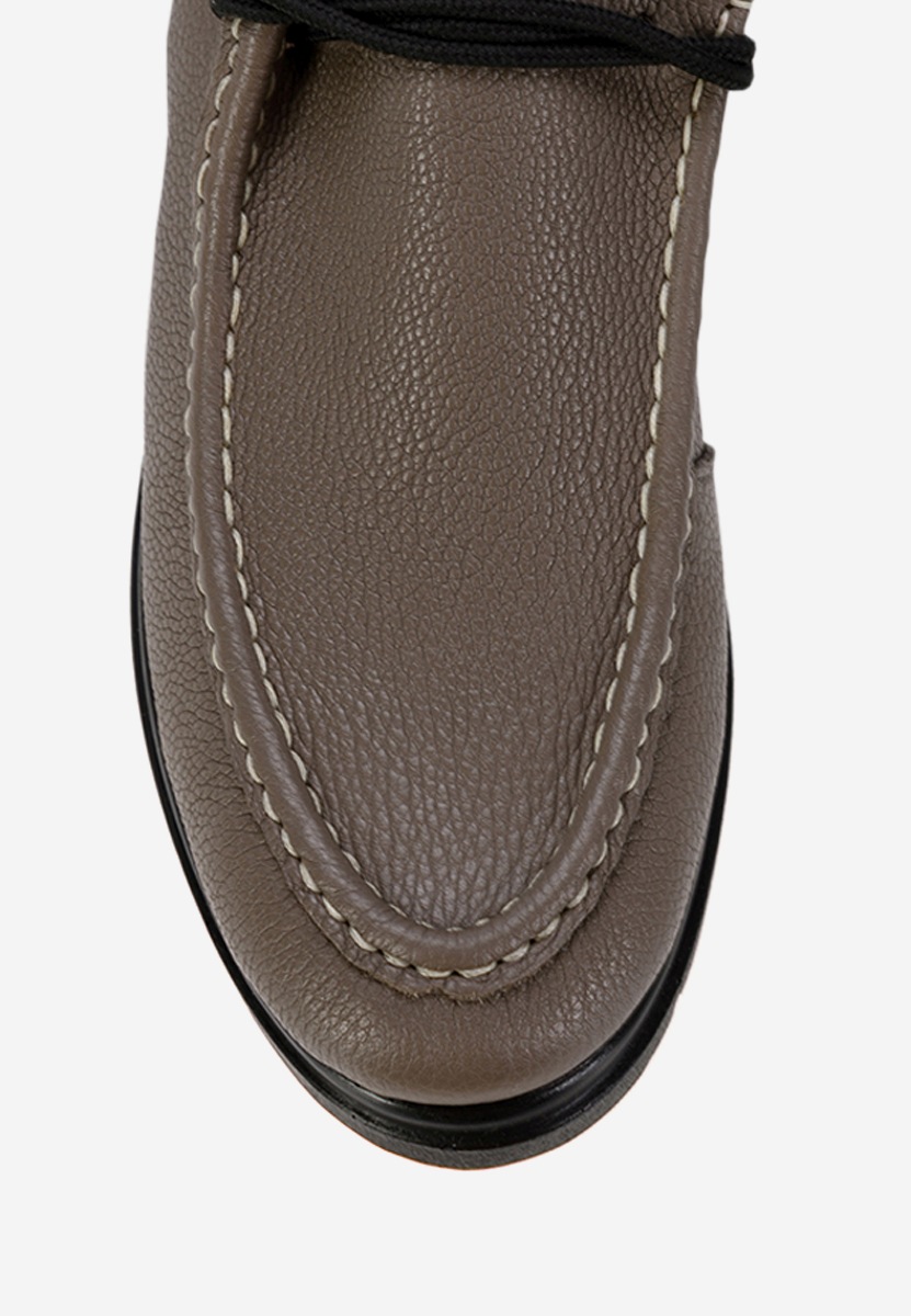 Brązowe półbuty damskie skórzane Osuna