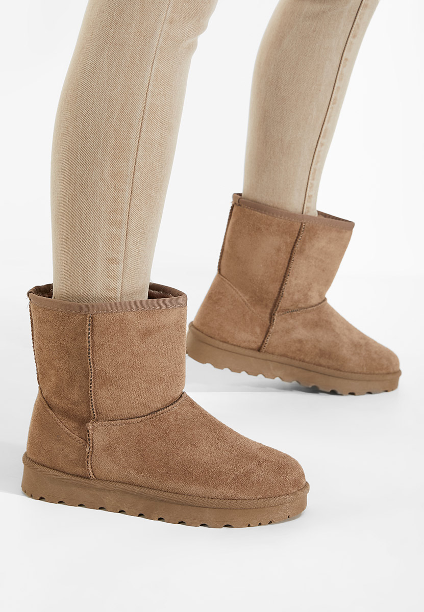 Khaki śniegowce damskie Celesa