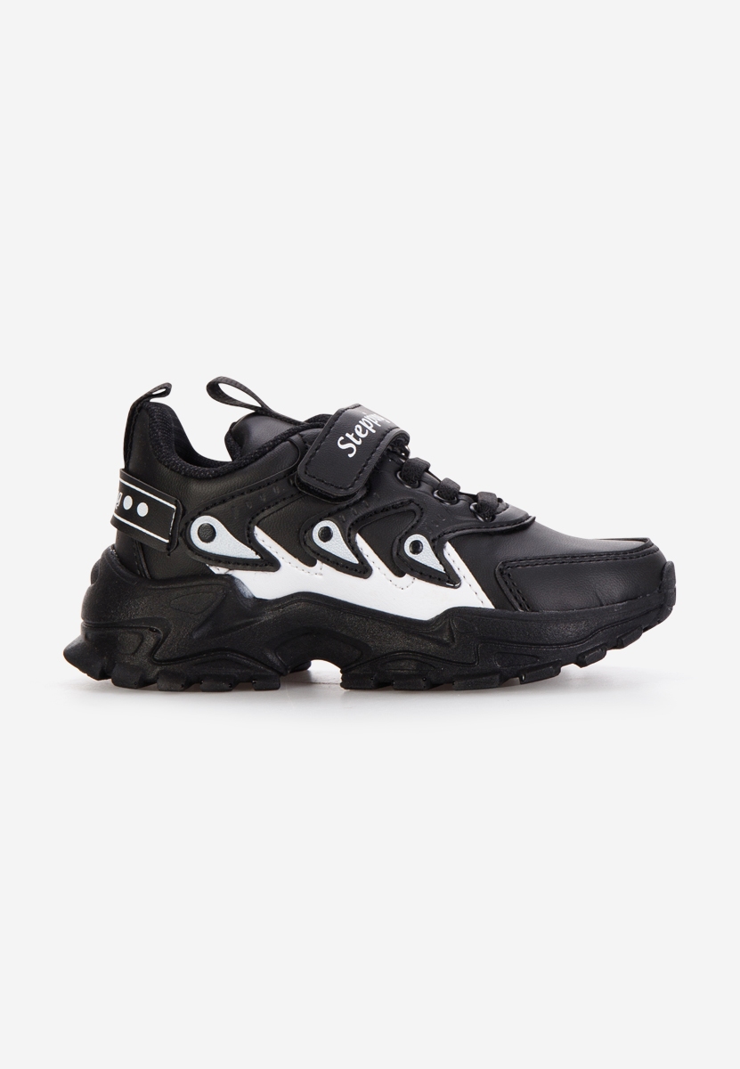 Czarne sneakersy dla dzieci Matea A V4