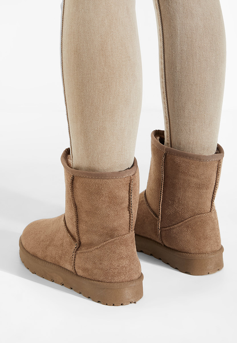 Khaki śniegowce damskie Celesa