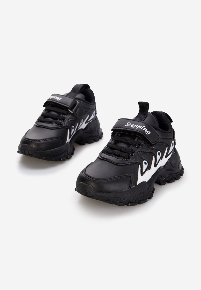 Czarne sneakersy dla dzieci Matea A V4