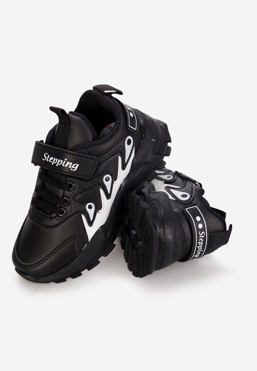 Czarne sneakersy dla dzieci Matea A V4