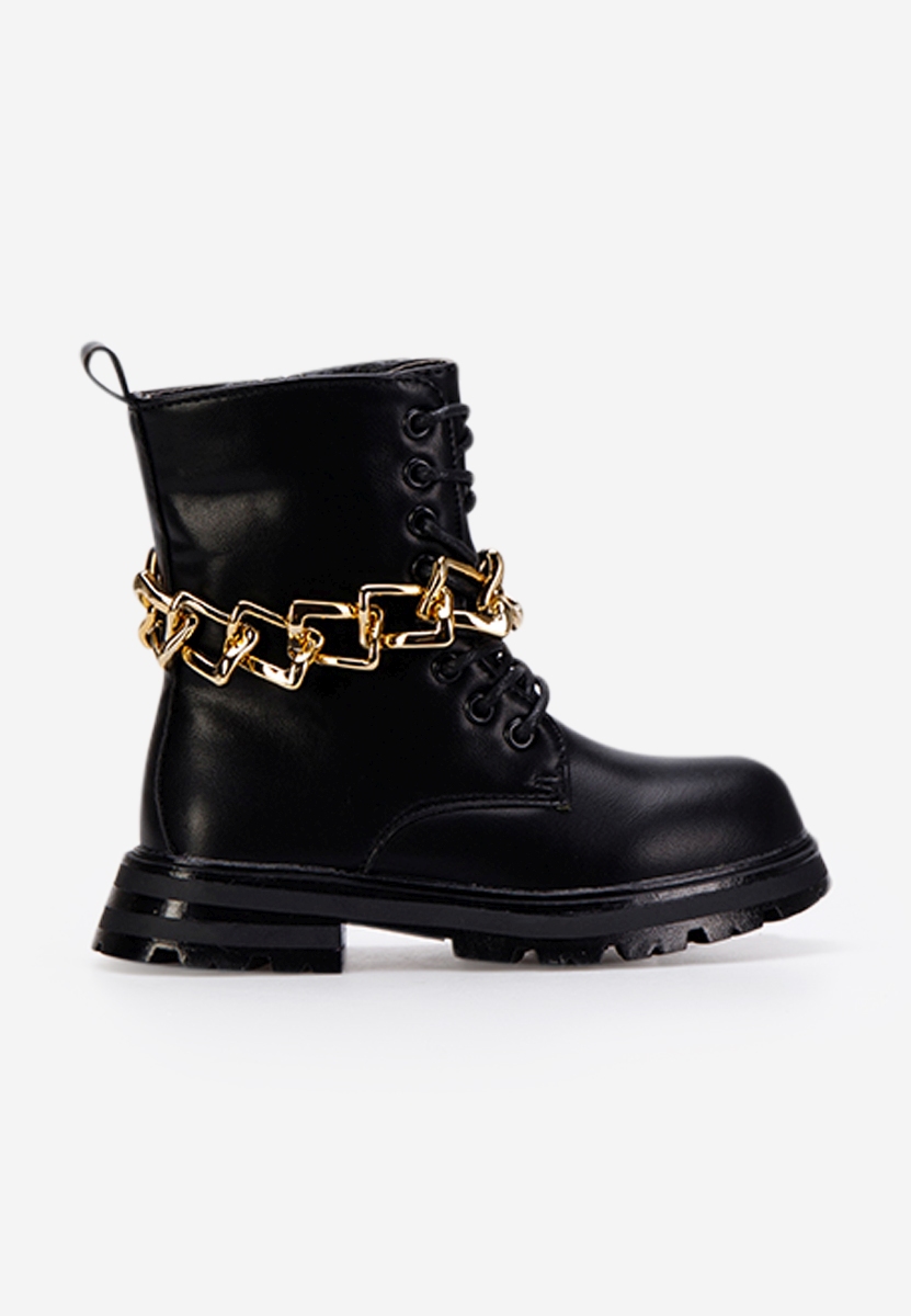 Czarne botki dziewczęce Lourosa