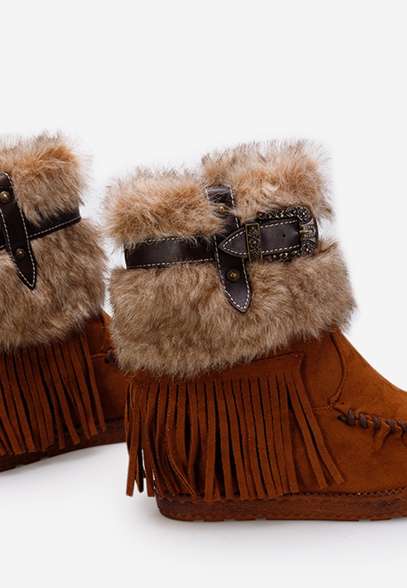 Camelowe zimowe buty damskie Pavia Camelowe zimowe buty damskie Pavia