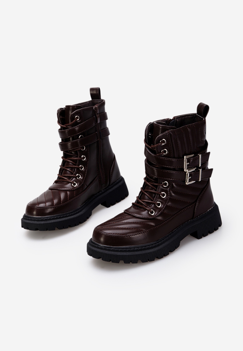 Brązowe botki dziewczęce Casilda B