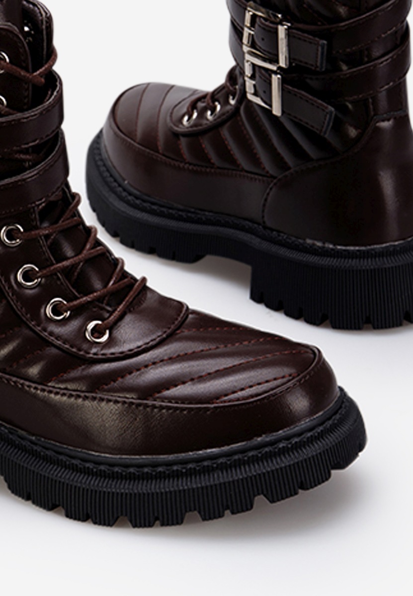 Brązowe botki dziewczęce Casilda B