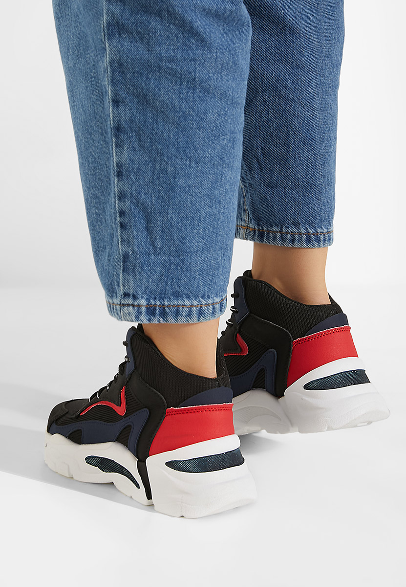 Czarne sneakersy damskie Sedonia