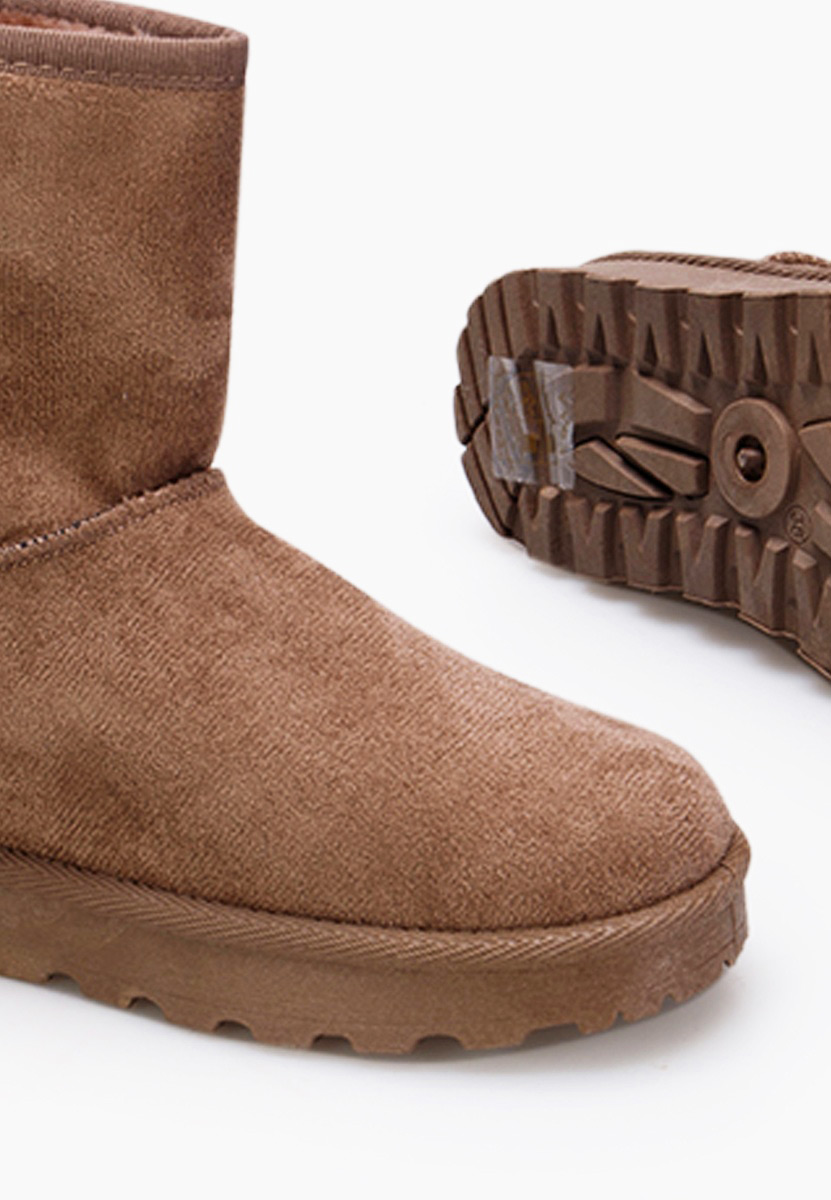 Khaki śniegowce damskie Celesa