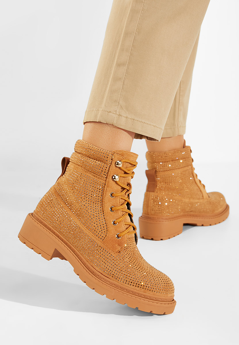 Camelowe trapery damskie Preta