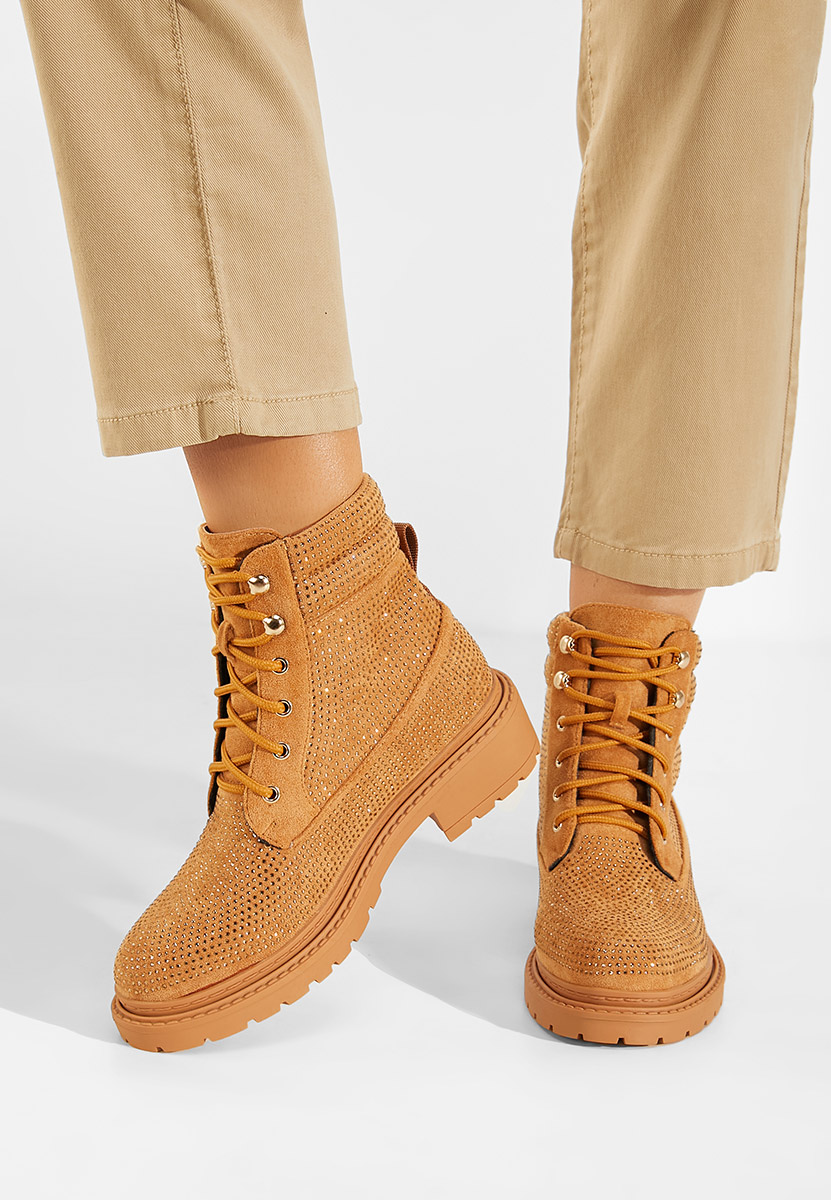 Camelowe trapery damskie Preta