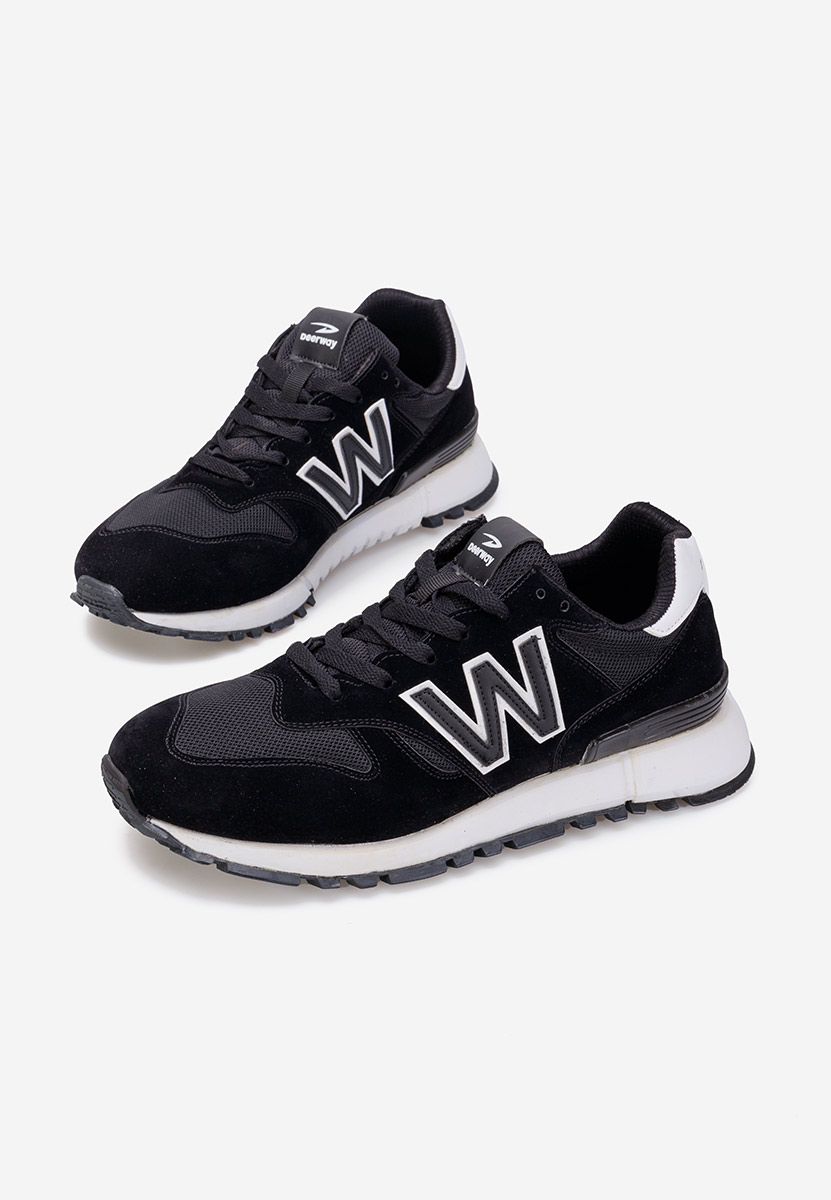 Czarne sneakersy męskie Hacho