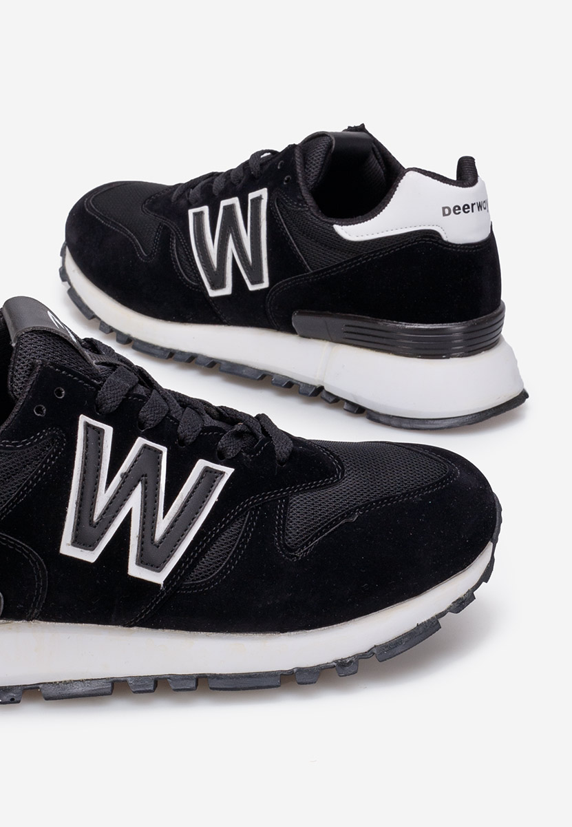 Czarne sneakersy męskie Hacho