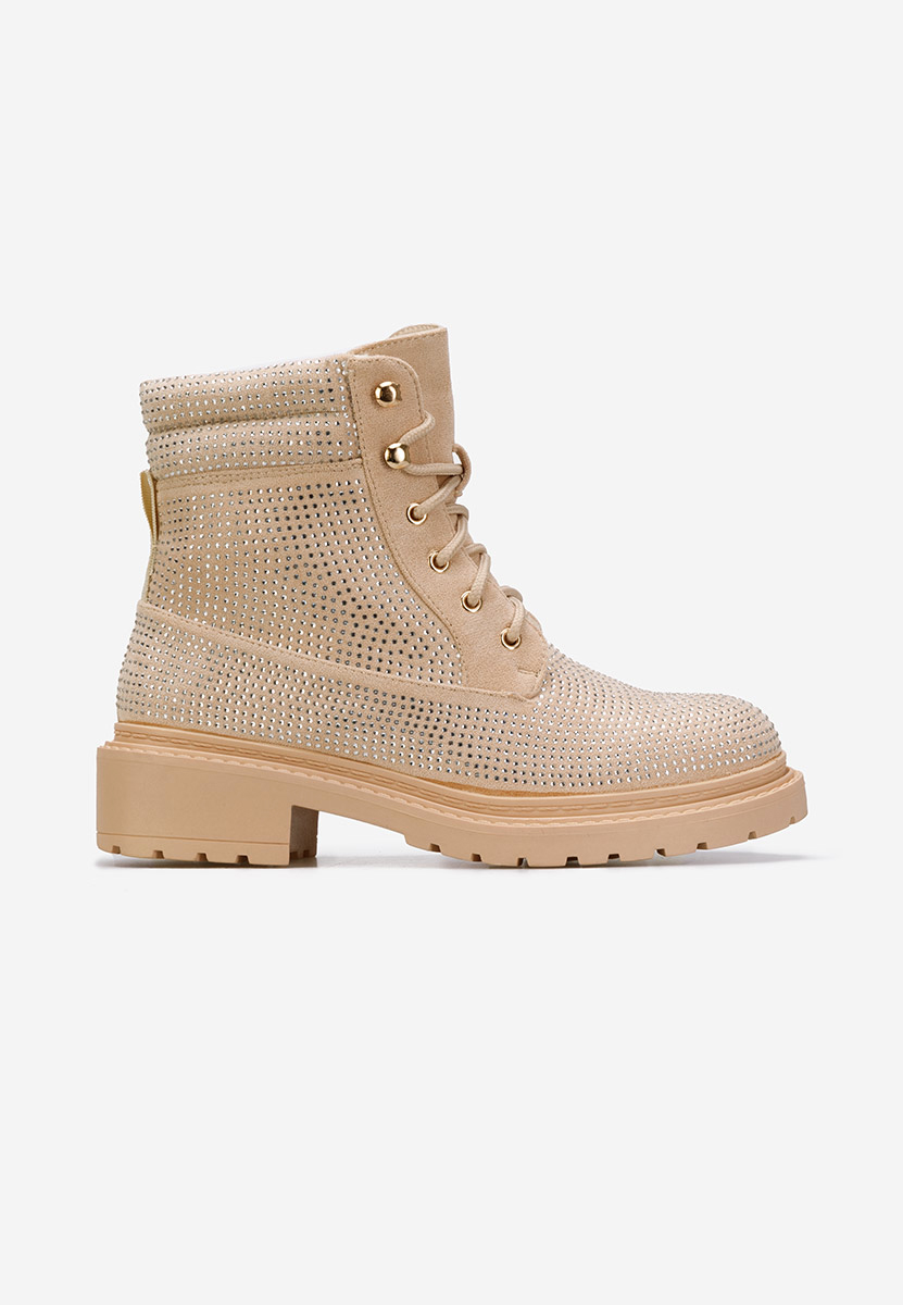 Beżowe trapery damskie Preta