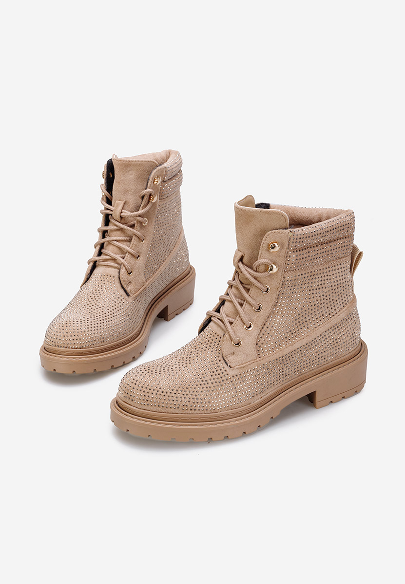 Brązowe trapery damskie Preta