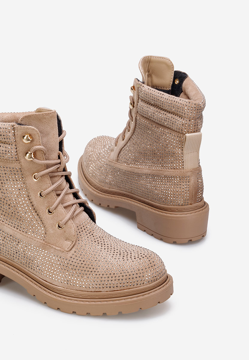 Brązowe trapery damskie Preta