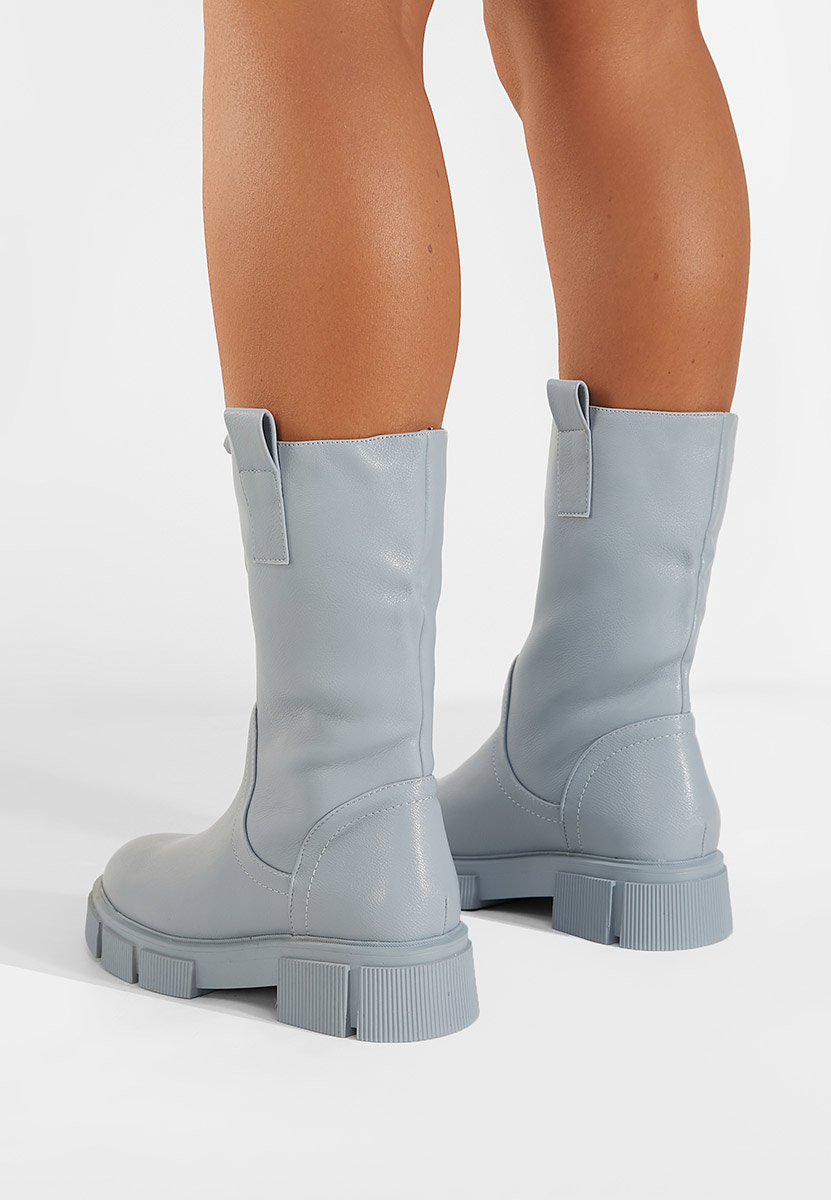 Niebieskie kozaki damskie Sinorma