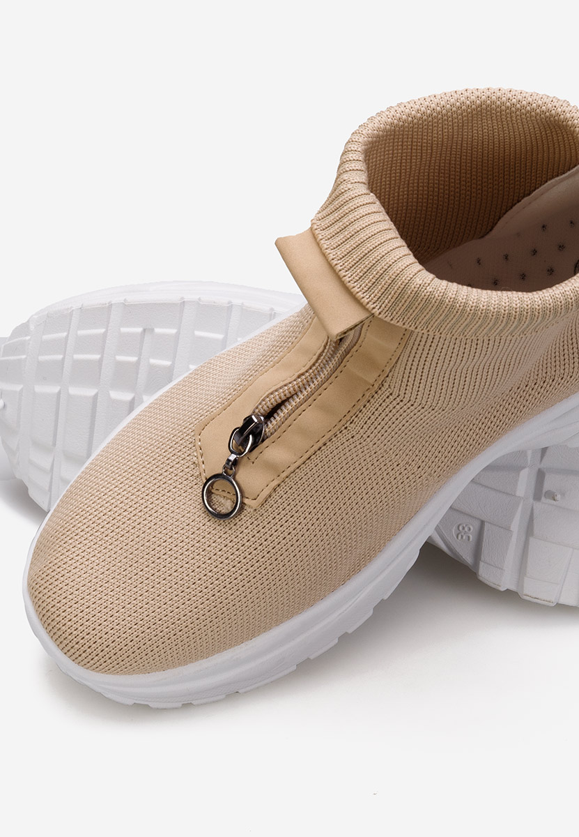 Brązowe sneakersy wysokie Linara
