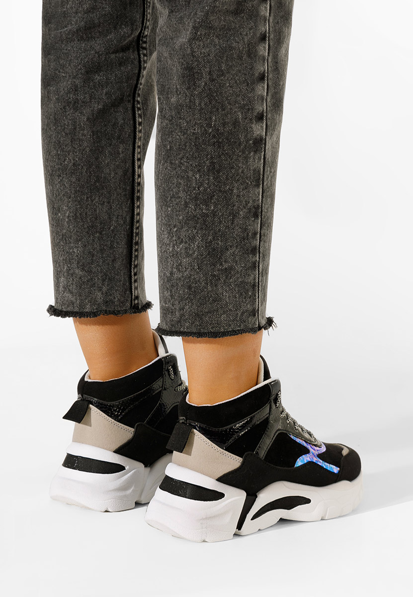 Czarne sneakersy damskie Alicante D2