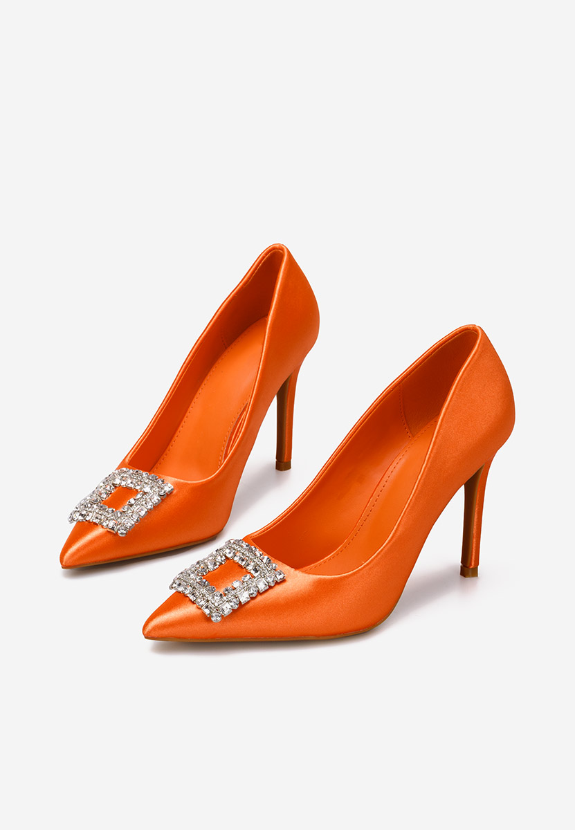 Pomarańczowe szpilki Leonida S