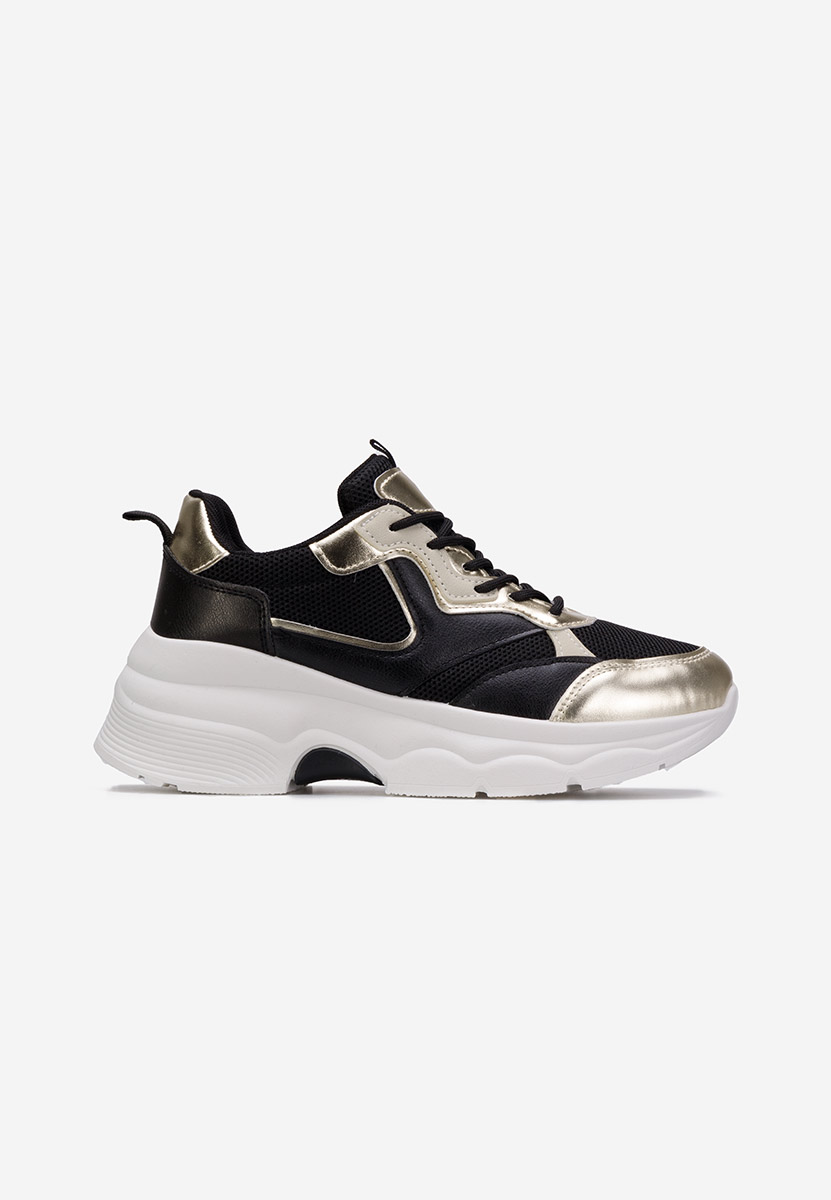 Czarne sneakersy damskie Elesia