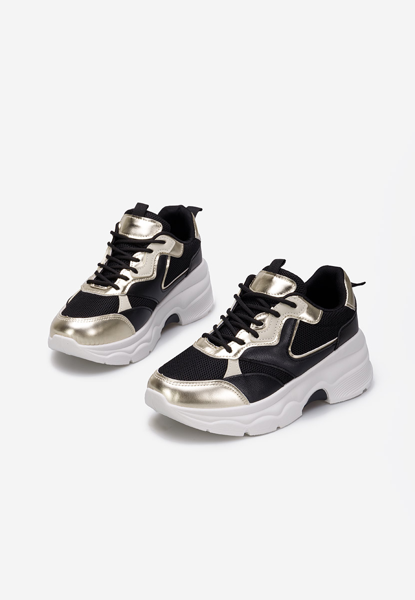 Czarne sneakersy damskie Elesia