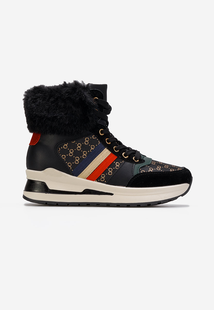 Czarne sneakersy damskie Gilia