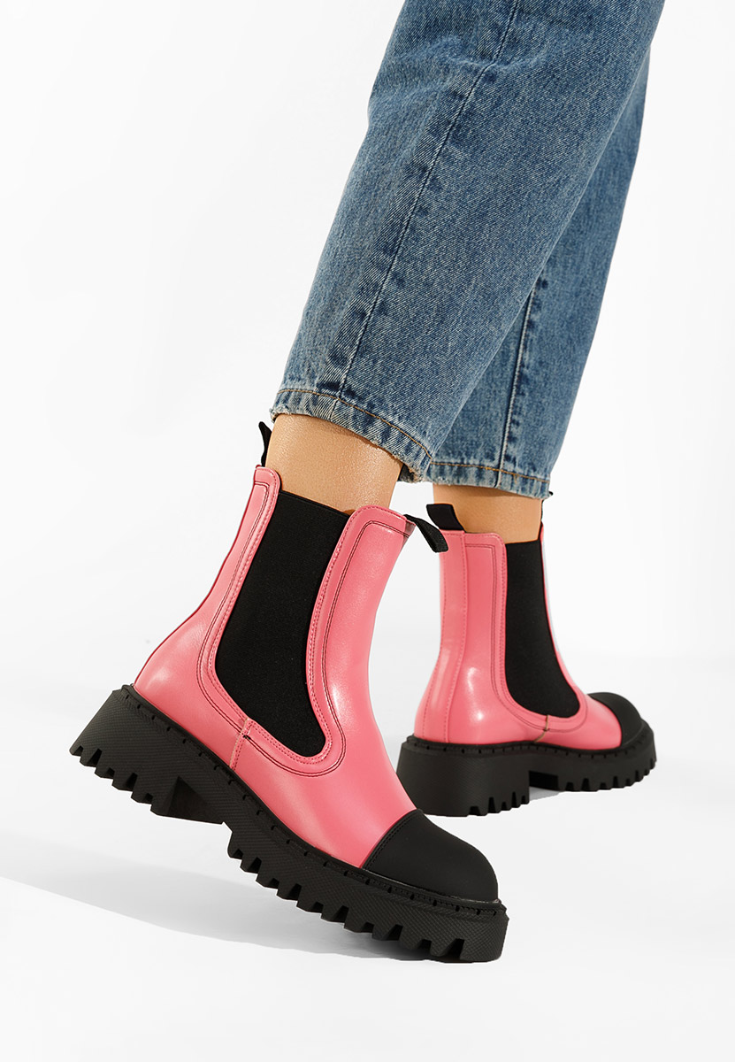 Różowe botki chelsea Zambia