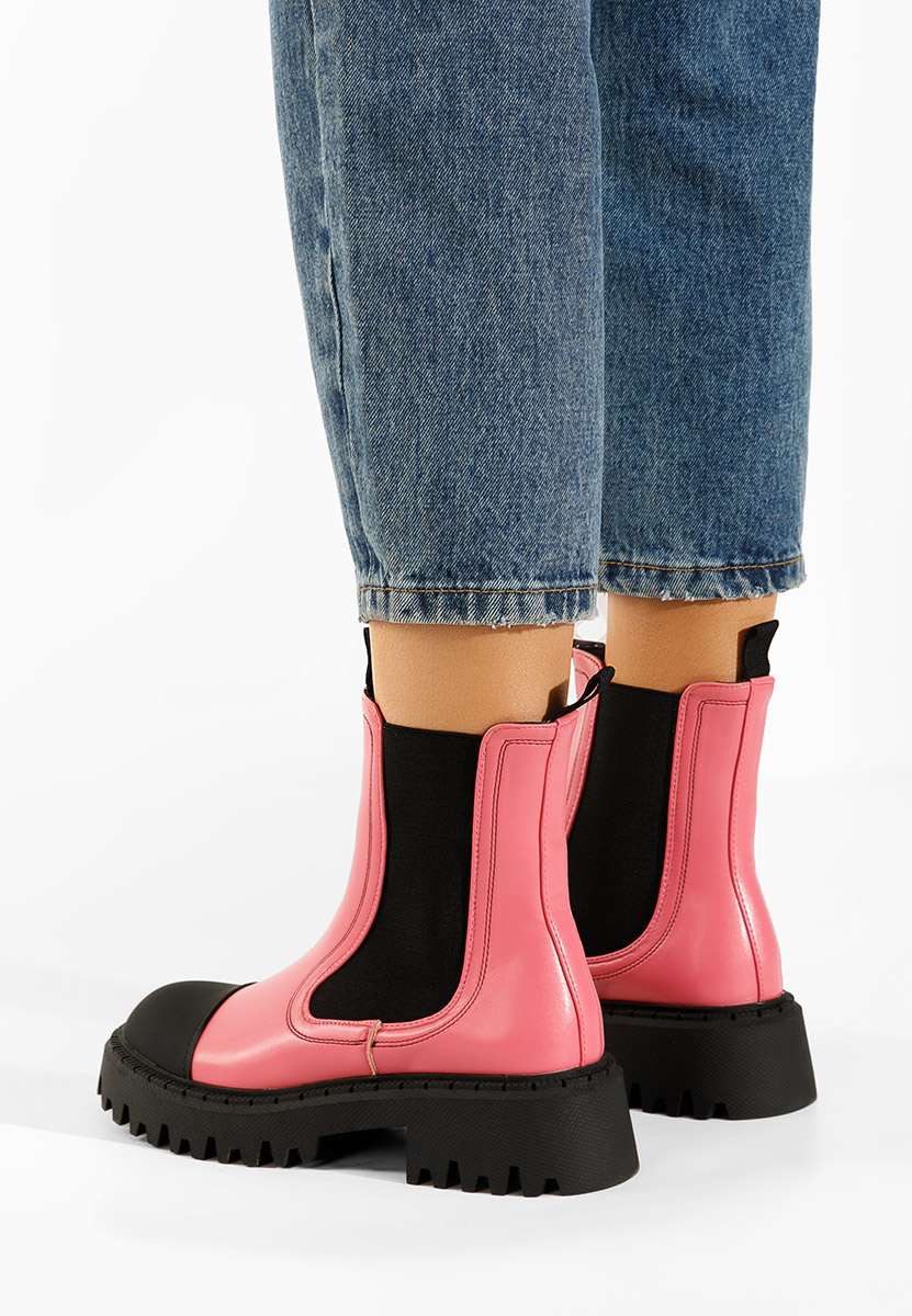 Różowe botki chelsea Zambia