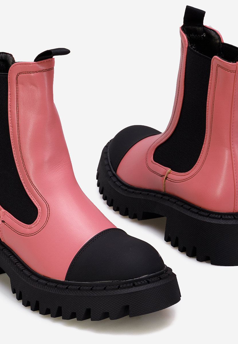 Różowe botki chelsea Zambia