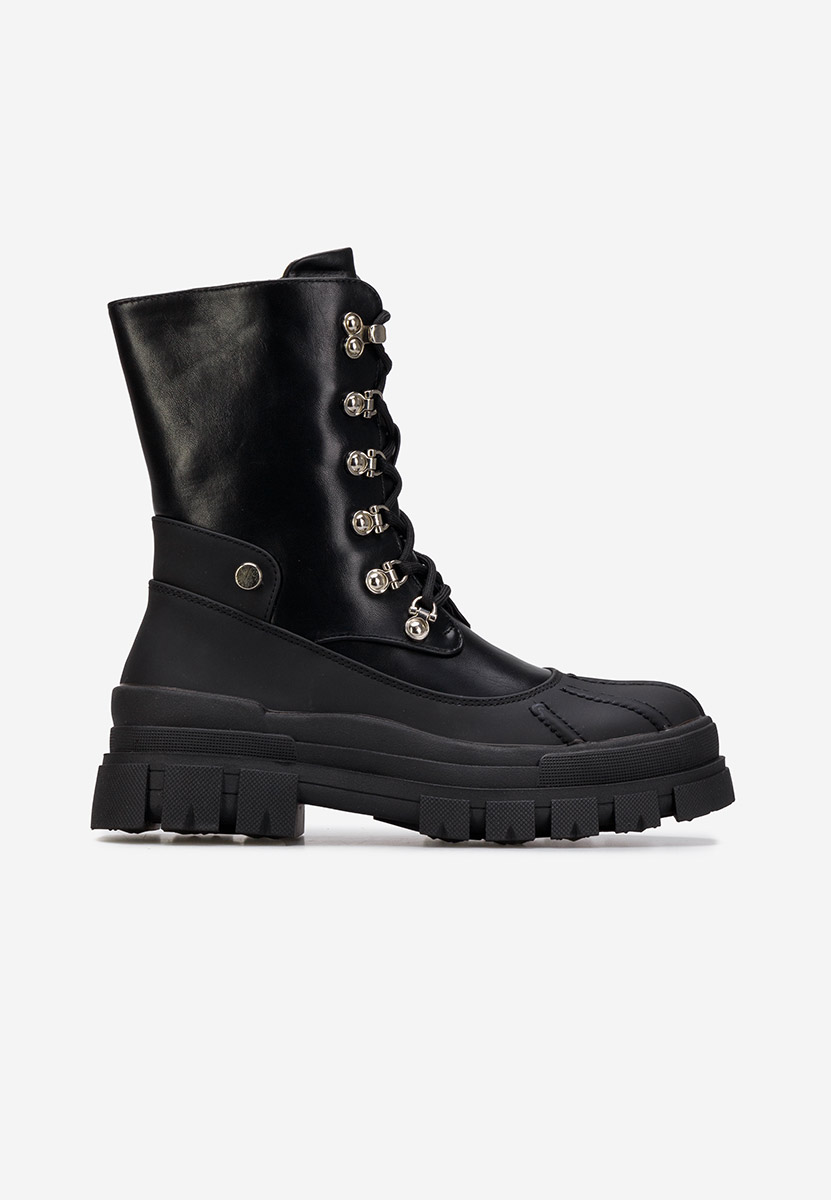 Czarne workery damskie Herreros