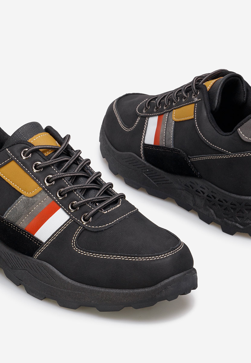 Czarne sneakersy męskie Odin