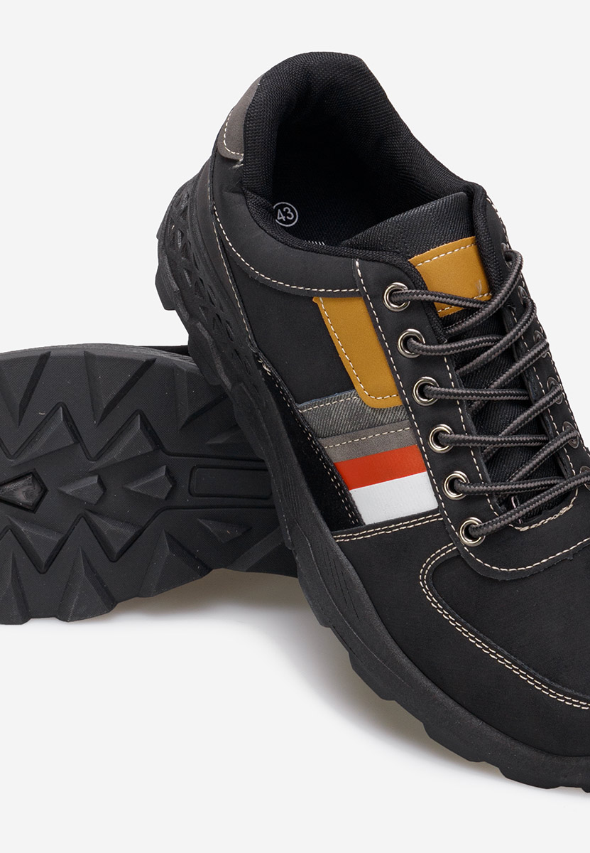 Czarne sneakersy męskie Odin