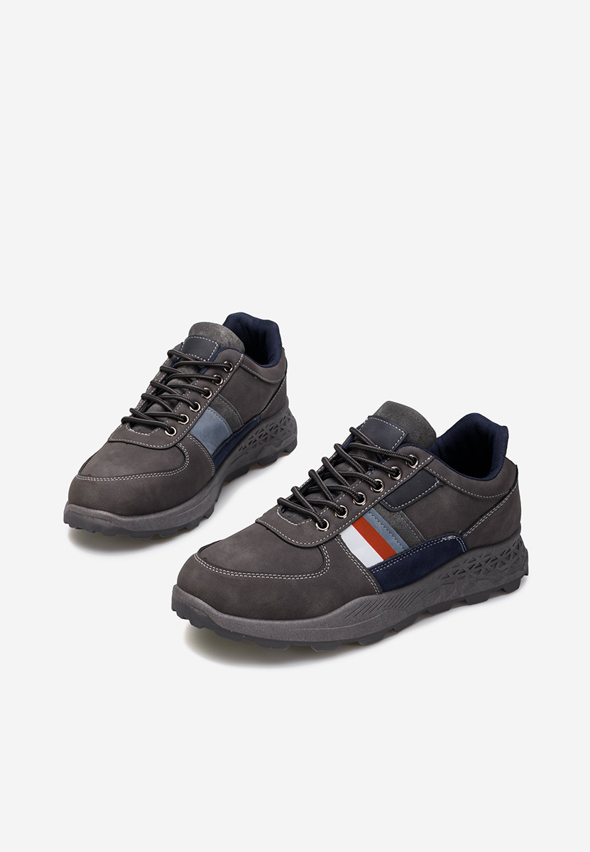 Szare sneakersy męskie Odin