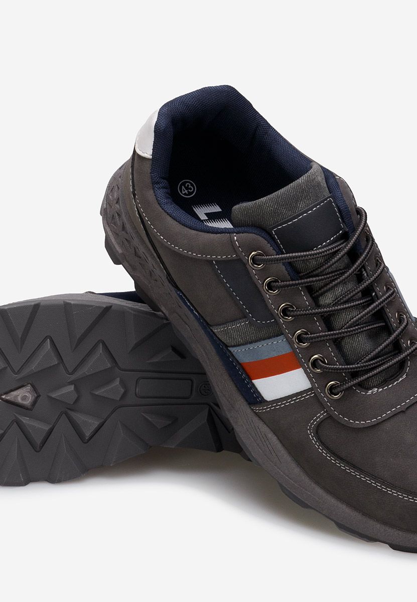 Szare sneakersy męskie Odin