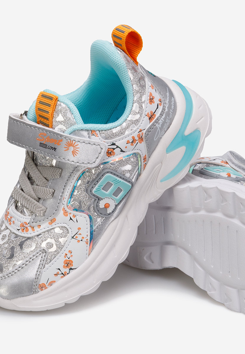 Szare sneakersy dziewczęce Lalia